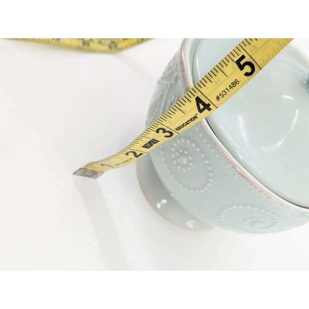 Lenox Pale Blue Ceramic Covered Sugar Bowl